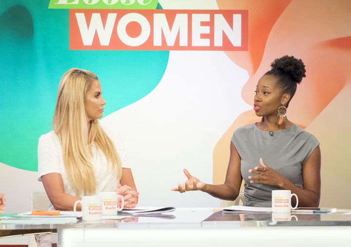 Katie Price and Jamelia used to appear on 'Loose Women' together