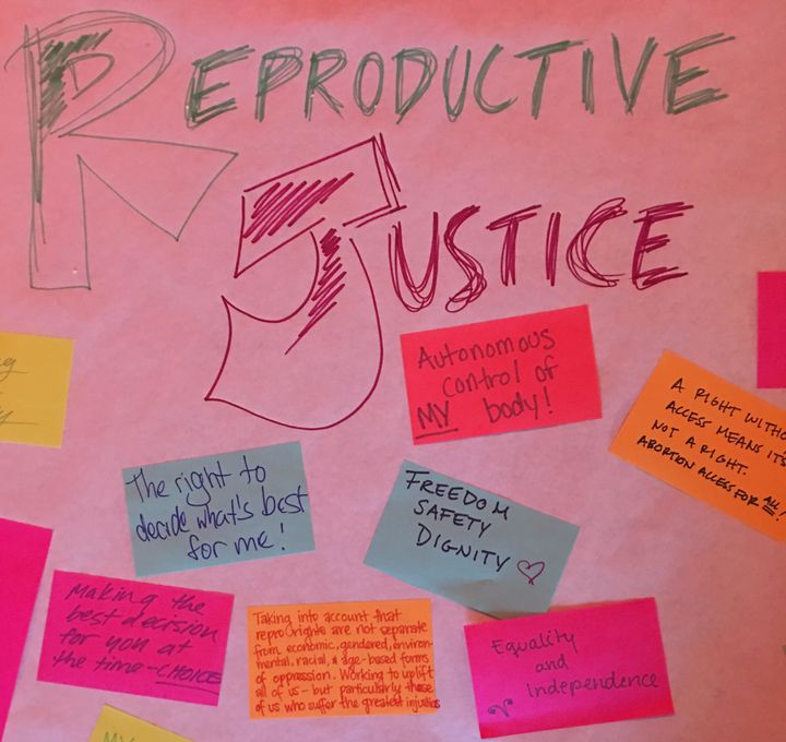 The New York Abortion Access Fund asked bowlers, "What does reproductive justice mean to you?"