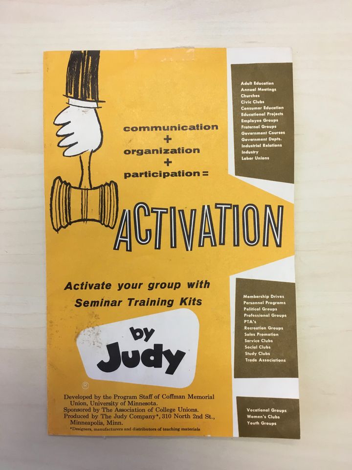 Communication + Organization + Participation = ACTIVATION! Original Seminar Training Kit by the Judy Company.
