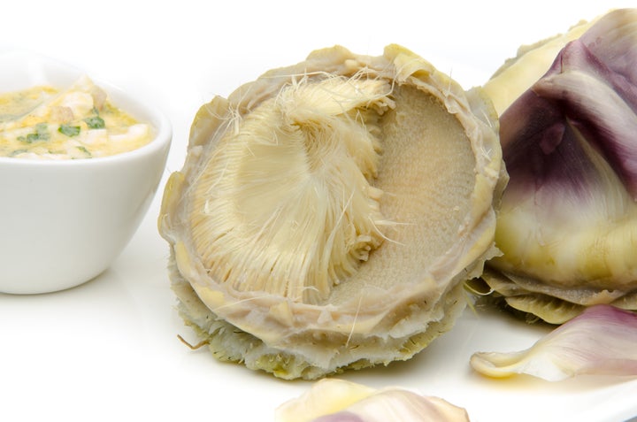 An artichoke heart.