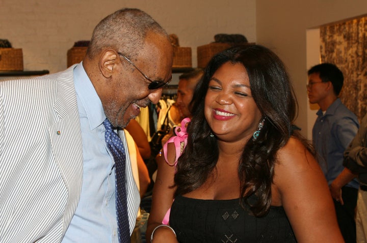 Bill Cosby with daughter Evin in 2008.