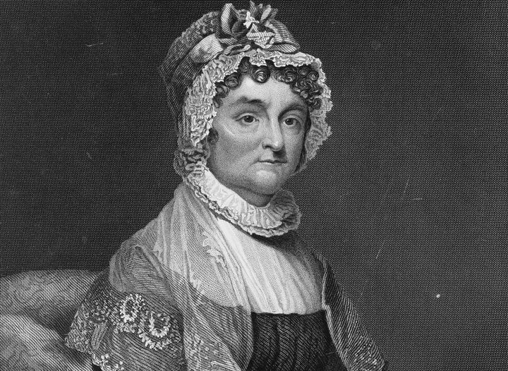 The face of Abigail Adams, a woman who takes no shit from no man.