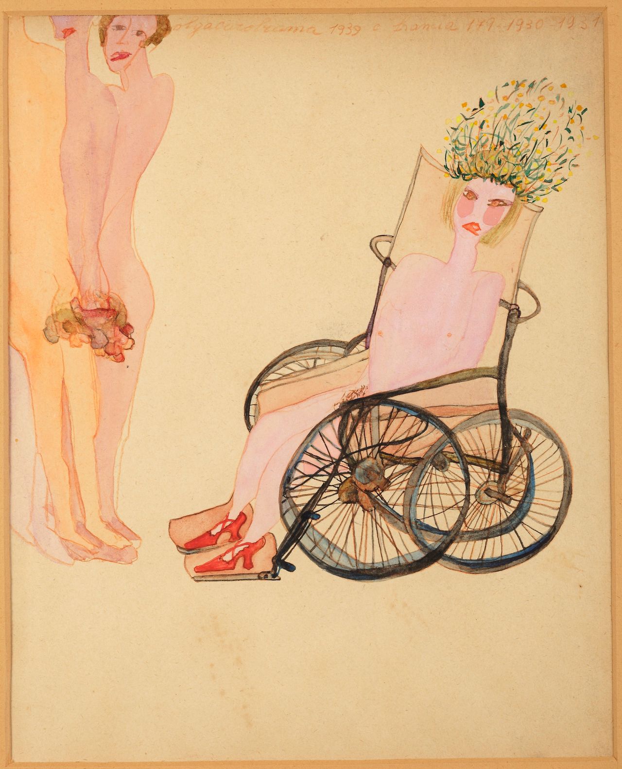 Carol Rama, "Appassionata [Passionate]," 1939, watercolor on paper 