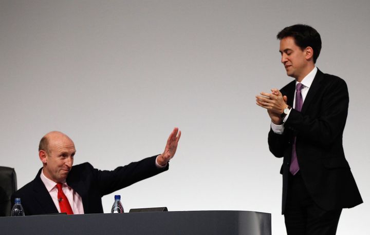 John Healey in 2011, as Ed Miliband's Shadow Health Secretary