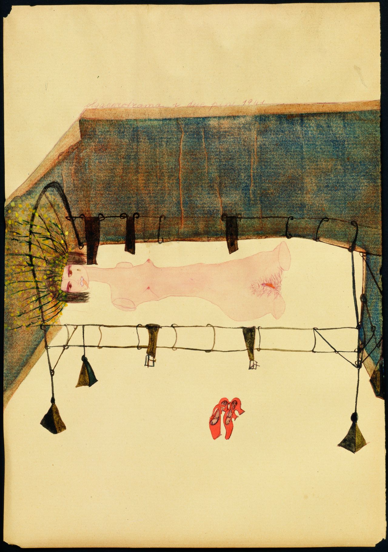 Carol Rama, "Appassionata [Passionate]," 1941, watercolor on paper 