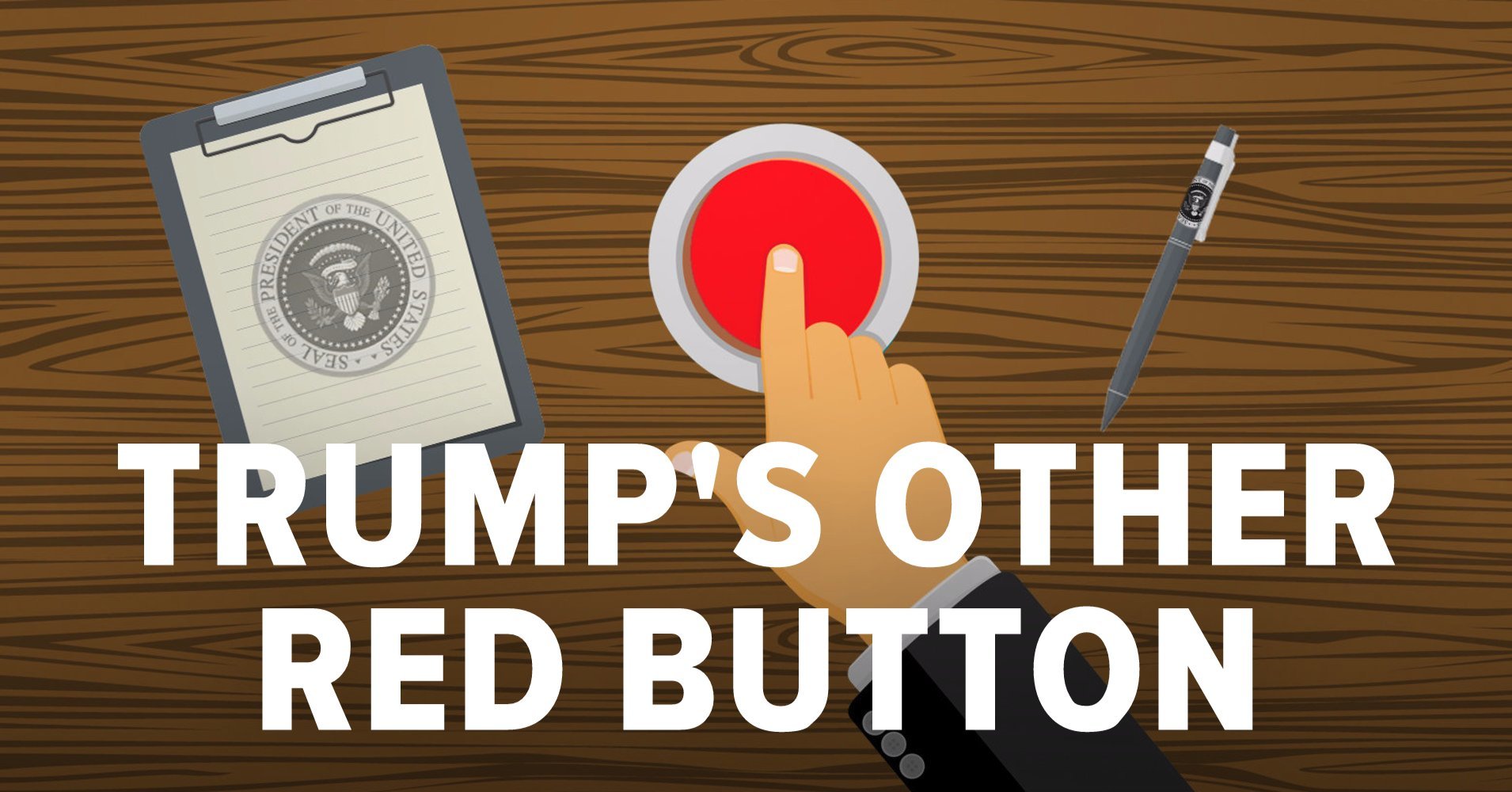 trump press the red button