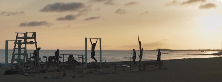 Gym memberships in Cape Verde were too expensive for Alcindo Soares, so he built his own facility out of trash he found on the beach.