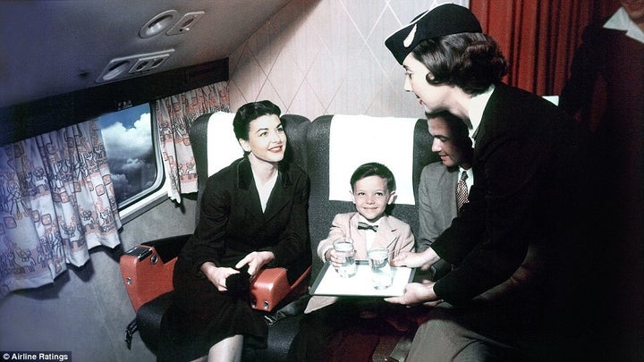 <p>Can you imagine dressing your child in a jacket and bowtie for a flight today?</p>