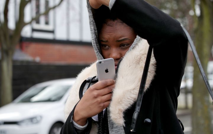 Shanique Syrena Pearson leaving Isleworth Crown Court in London.