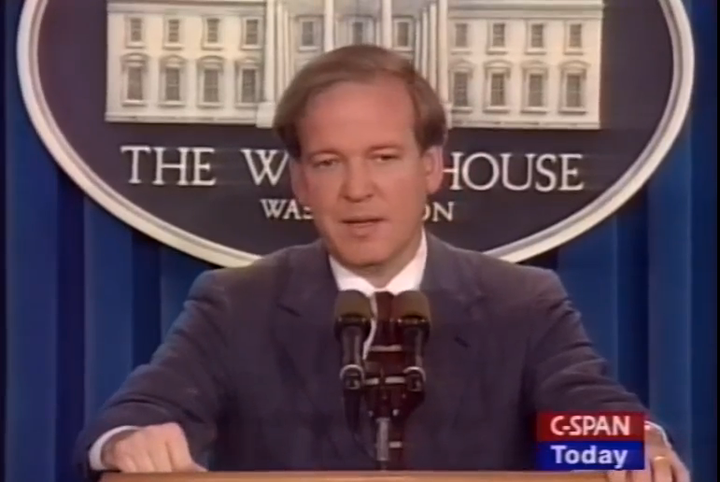 Mike McCurry, President Bill Clinton's press secretary, drew scrutiny in 1995 for saying Republicans wanted to let seniors die.