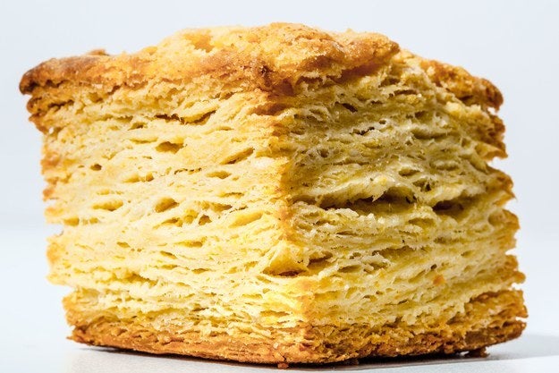 <p>Pre-measure ingredients for <a rel="nofollow" href="http://www.bonappetit.com/recipe/bas-best-buttermilk-biscuits?mbid=synd_huffpotaste" target="_blank">BA's best buttermilk biscuits</a> the night before you want them.</p>