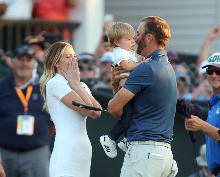 Johnson has enjoyed having his wife Paulina Gretzky and son Tatum accompany him on tour.