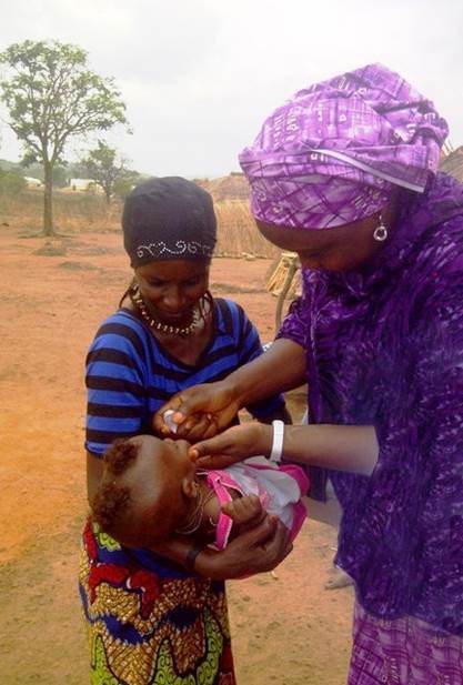 In Nigeria, female polio workers play a unique role in vaccination efforts. 