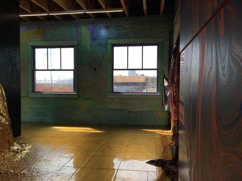View on artists work at Produce Haus, April 2017