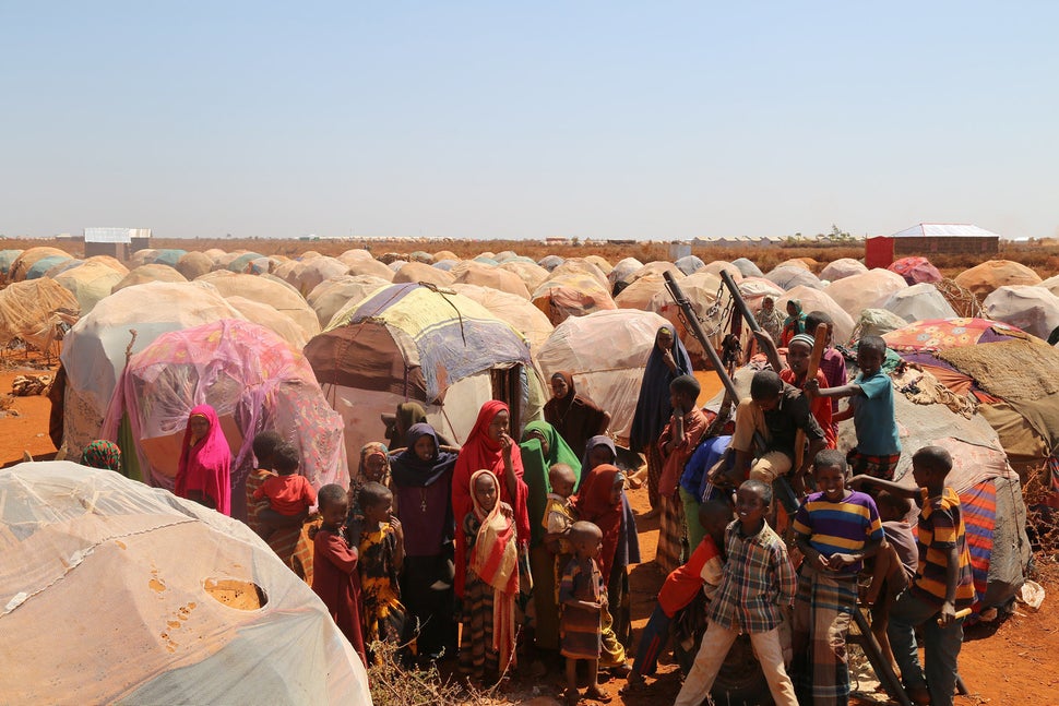 Conditions in IDP camps are often crowded and have led to a dire cholera outbreak in the country. 