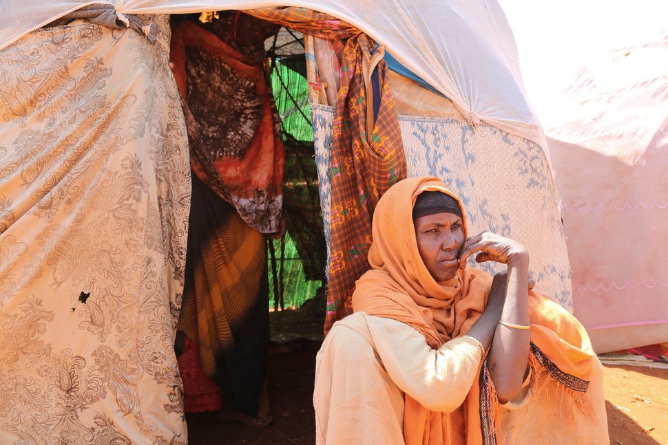 Many have given up looking for work and stare blankly at the world around them. Humanitarians have a name for these people: drought dropouts.