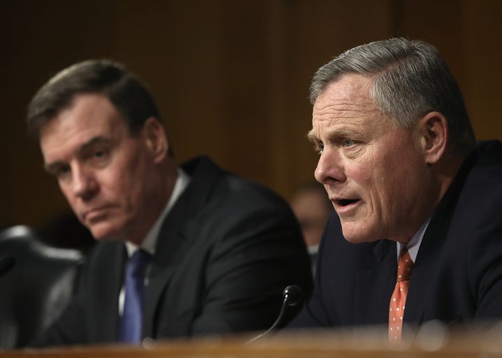 Senate Intelligence Committee Chairman Richard Burr (R-N.C.) and Ranking Member Mark Warner (D-Va.)