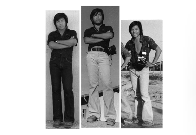 Vannead Horn in 1980 after fleeing to the Thailand border and settling in a refugee camp.