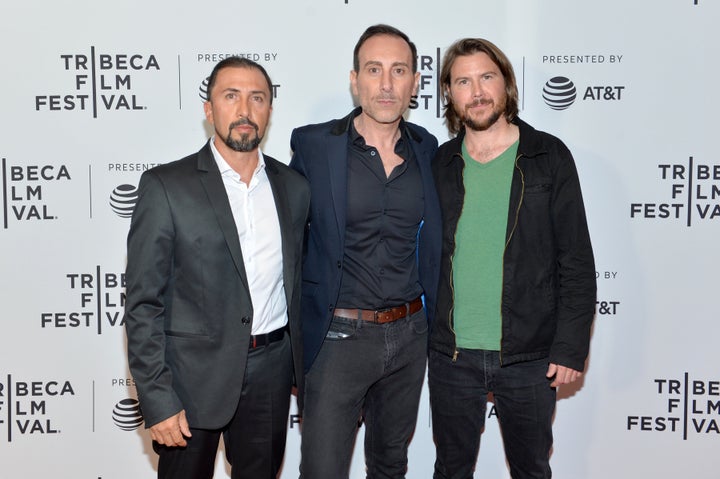Fernando Trujillo, Producer Torus Tammer and Director Mark Grieco attend the 'A River Below' Premiere during 2017 Tribeca Fil