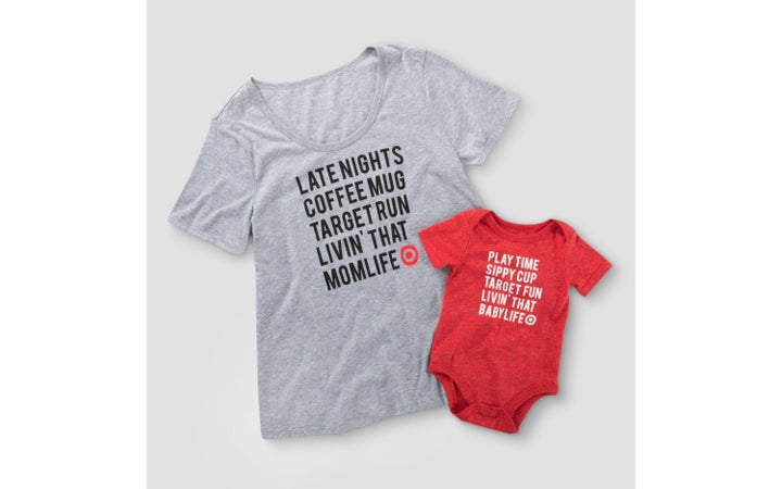 $9 and $4.99, <a href="http://www.target.com/p/mom-life-baby-life-t-shirt-and-bodysuit-family-collection/-/A-52157785" target="_blank">here</a>