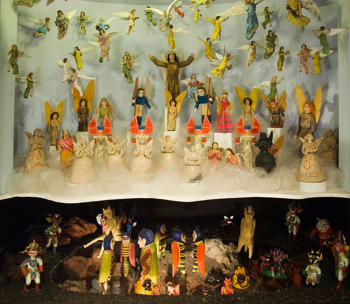 <p>Heaven and Hell Vignette in the Girard Collection. International Folk Art Museum.</p>
