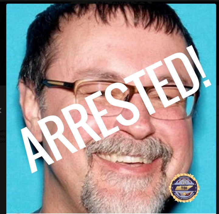 Tad Cummins in a police handout photo released on social media after his capture.