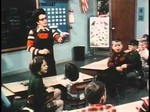 Jane Elliott in her classroom in 1968 when she demonstrated to her third grade students how easy it was to create ingroup ver