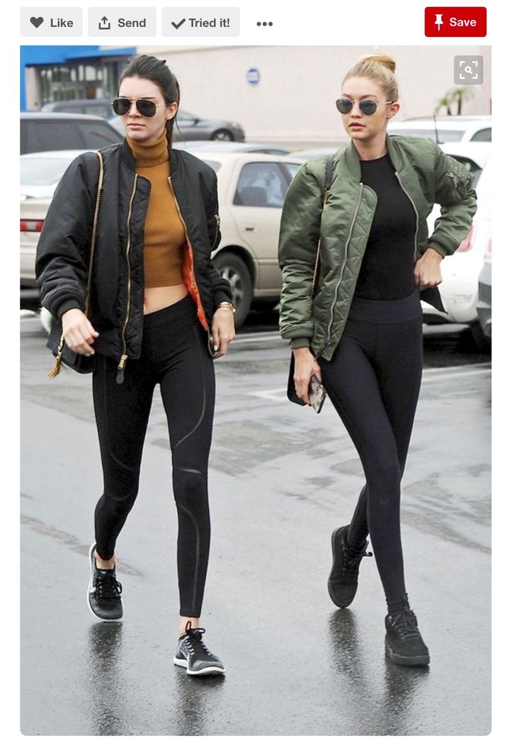 <p>Kendall Jenner & Gigi Hadid were all over Pinterest when spotted rocking this athleisure fashion</p>