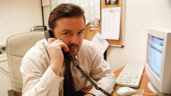 David Brent from the BBC's The Office, set in Slough