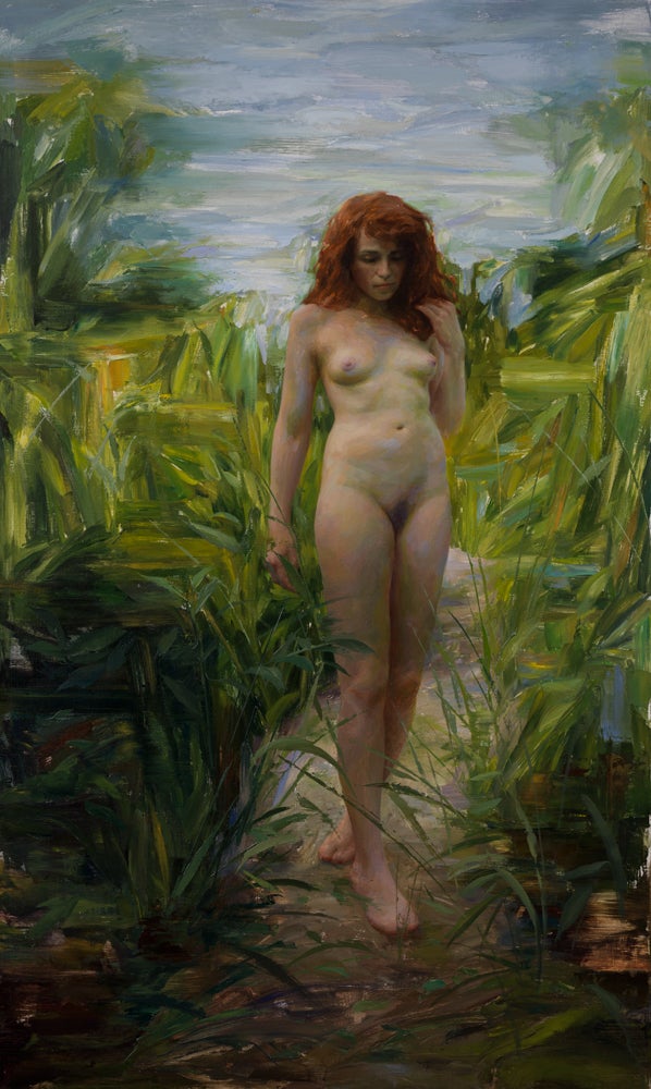 <em>Wanderer</em>, Oil on Linen, 50”x30”, 2016