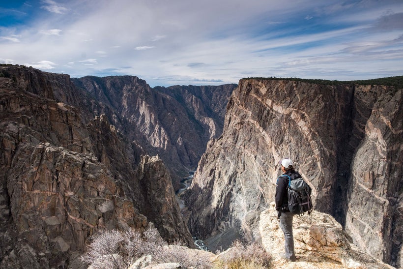 Close to the edge at the Painted Wall