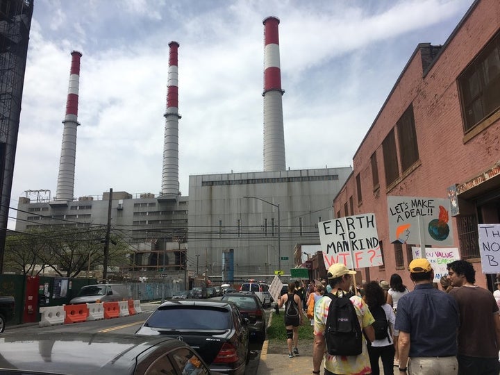 New York City's only official climate march snaked past one of the city's dirtiest power plants.