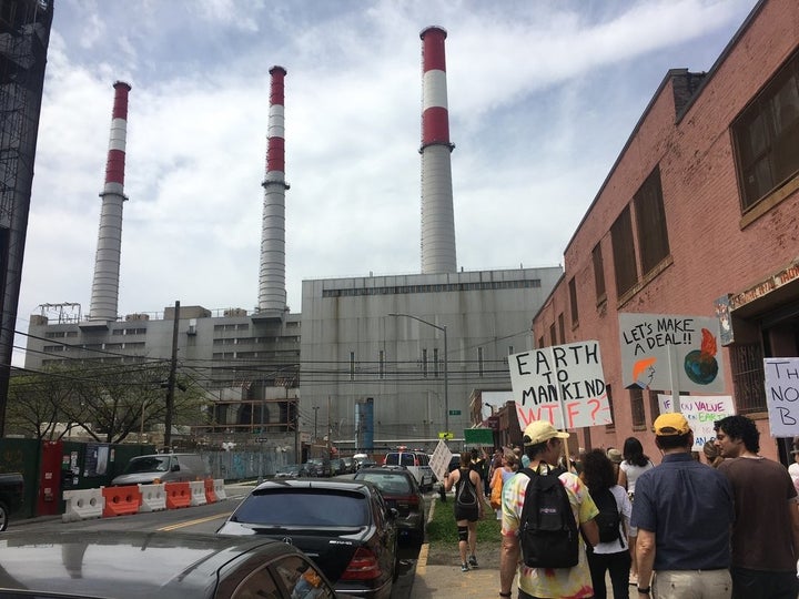 New York City's only official climate march snaked past one of the city's dirtiest power plants.