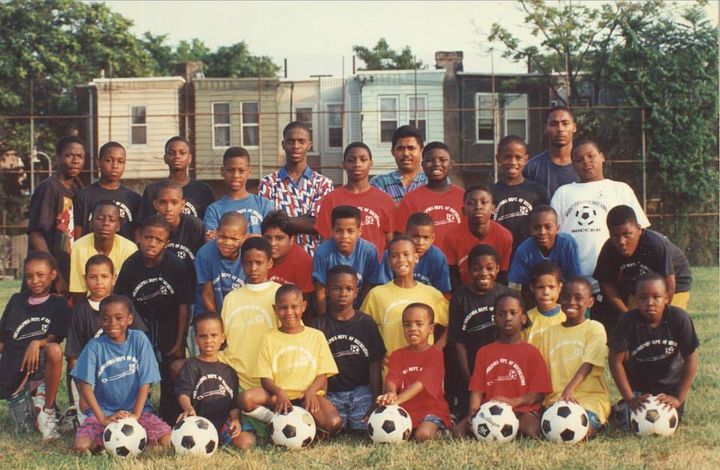 For more than two decades, Coach Sylvester Cordie (centered in the back) has used soccer to impact lives throughout Philadelphia.