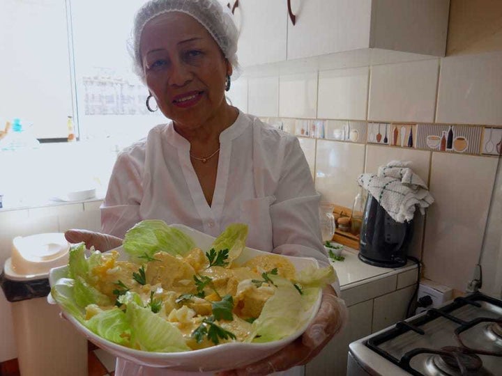 <p>Our friend Aaron’s mother in Lima </p>