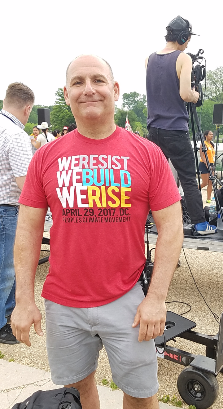 Paul Getsos, National Coordinator for the Peoples Climate Movement, at the Peoples Climate March in D.C.