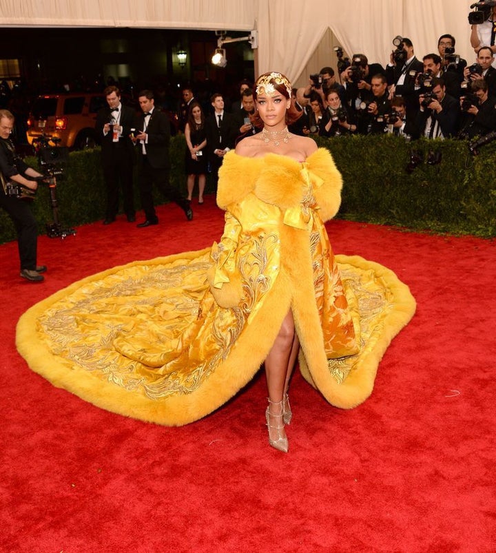 Rihanna in Guo Pei, 2015