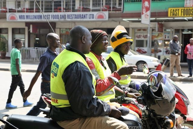 <p><em>The ubiquitous motor cycle taxi or Boda Boda is helping to employ many young people by responding to an increasing demand for public transportation.</em></p>