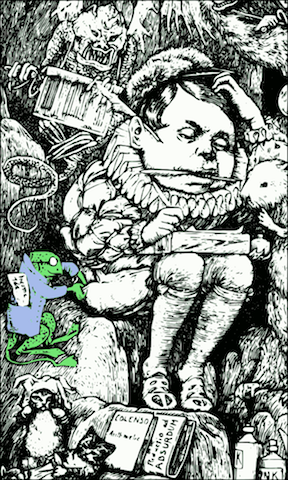 A tax collector at work (<a rel="nofollow" href="https://en.wikipedia.org/wiki/Tax_collector#/media/File:Snarkfit5-incometax.