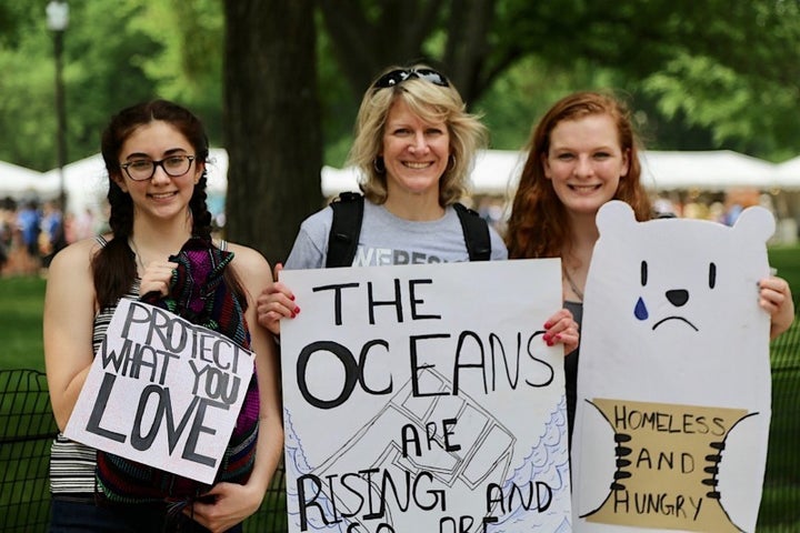 Maya Sopory (left), Theresa Olechiw (center) and Claire Olechiw (right)