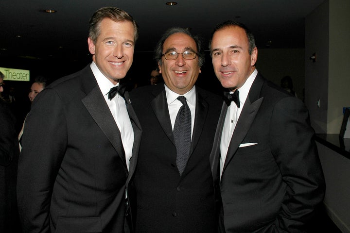 From left to right, in 2007: Brian Williams, Andy Lack, Matt Lauer. Not pictured: non-white people.