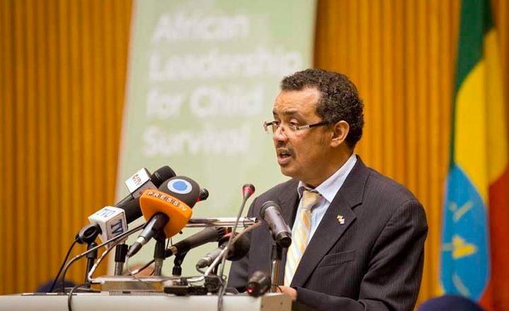 Dr. Tedros Adhanom opens the African Leadership for Child Survival meeting in Addis Ababa, Ethiopia. 