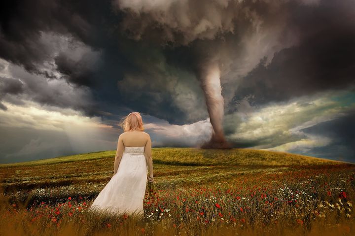 “The only thing that I could think of to describe all of the emotions was a tornado," said the photographer.