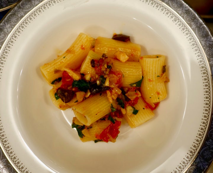 Rigatoni with salt cod - baccalà