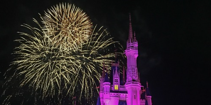Disney at night!