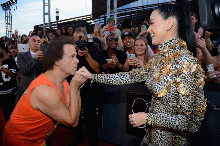 Richard Simmons (links) und Katy Perry bei den MTV Video Music Awards 2013.