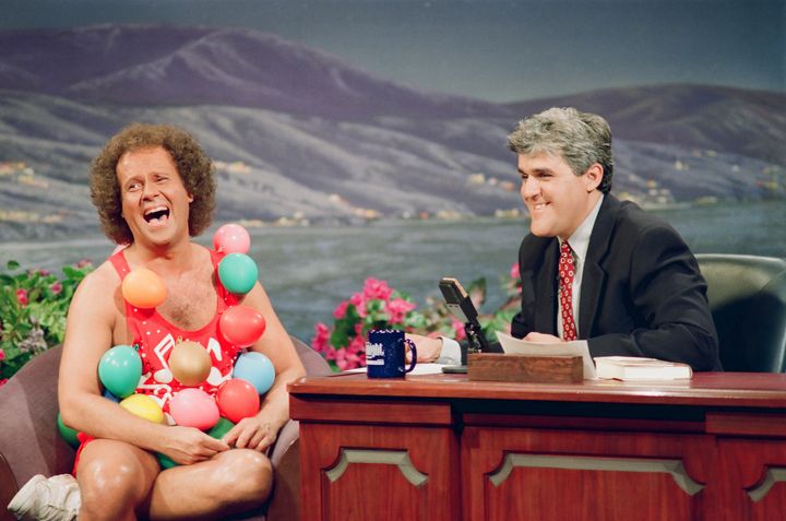 Simmons, pictured during a taping of "The Tonight Show with Jay Leno" in July 1993.