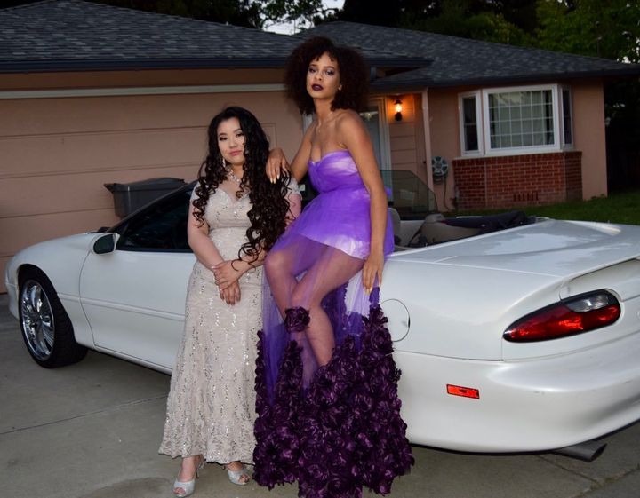 Shami and Diamond dolled up for prom.