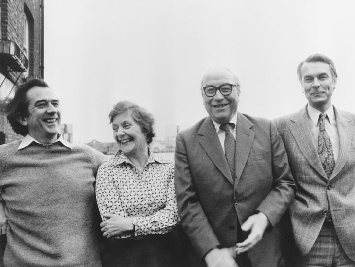 (From left) William Rodgers, Shirley Williams, Roy Jenkins and David Owen, known as the Gang of Four, launch the Social Democrat Party in 1981.