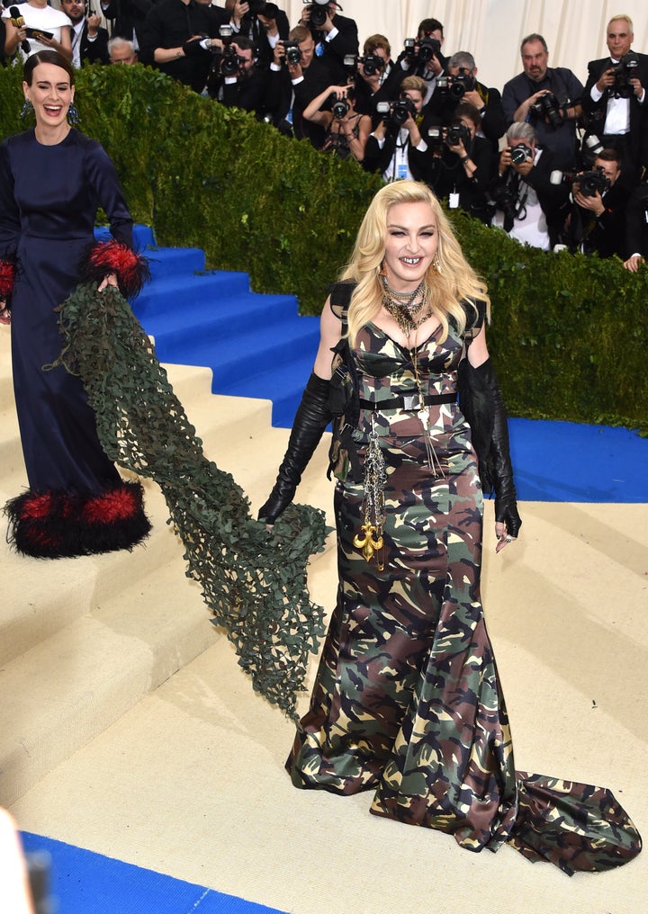 Sarah Paulson absolutely lost her mind when she saw Madonna at the Met Gala